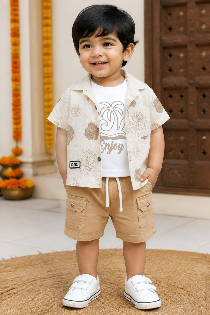 Beige Dapper Festival Look